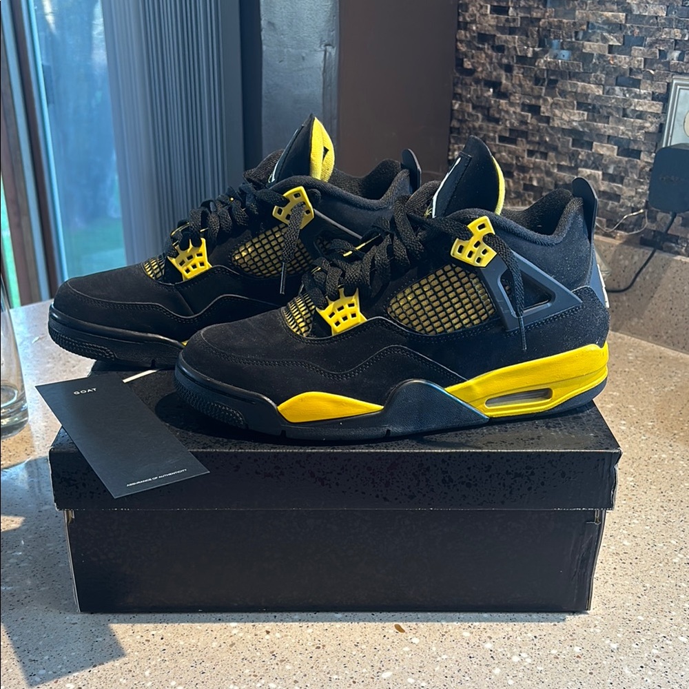 Black and Yellow Sneakers